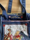 Vintage 2004 Disney Cudlie Winnie The Pooh Denim Diaper Bag Blooming For Me
