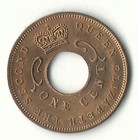 Very Nice High Grade Bu 1959 Kn East African-africa One Cent-nov160