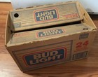 Vintage Heavy Duty Bud Light Returnable Bottles Box For 24 - 12oz  Bottles
