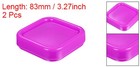 2pcs Magnetic Pin Cushion Square Sewing Pin Holder Storage Case Tool  Rose Red