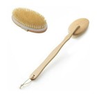 Durable Natural Long-handled Bath Shower Body Back Dry Skin Spa Scrubber Brush W