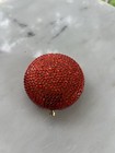 Vintage Estee Lauder Limited Edition Red Beaded Powder Compact Rare