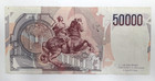1984 Issue Italy 50000 Lire Banknote P  113a Net Very Fine W writing
