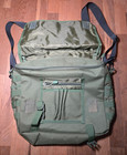 Vtg Messenger Shoulder Bag Green Canvas Military Satchel Campus School Bag
