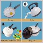 Kids Kitchen Toy Cookware With Play Food Toy Set kitchen Play Accessories Wit   