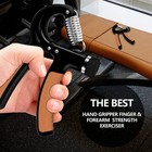 Hand Grip Adjustable Trainer Gripper Strengthener Gym Strength Power Exerciser