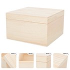 Woman Travel Small Keepsake With Lid Wood Treasure Storage Container