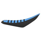 Eskute Nova Electric Mini Bike Seat Cover   Black light Blue black Ribs  492