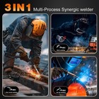 130a Mig Welder 110v  Flux Core Welder With Digital Display  3-in-1 Gasless M   