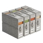 4pack Sheet Organizers And Storage With Handles     Foldable Linen 4 Pack Grey