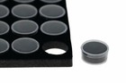 36 1 2 Dollar Size Lucite Cups In 14 X 8 X 1 Riker Display Case Coins Buttons