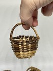 Mini Vintage Wicker Baskets Lot Of 3