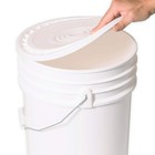 Bucket Lid Food White Reusable Easy Peel 3 5 5 6 And 7 Gallon