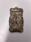 Art Nouveau Nude Angelic Woman German Silver Match Safe   