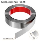 39 4ft X 1 58  Wall Trim Self Adhesive Stainless Steel Brushed Finish Silver