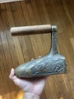 Unique Brass Dragon Design Charcoal Slug Box Sad Iron Wood Handle Primitive