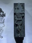 Printing Letterpress Antique Printer Type Block Decorative Print Cut  255