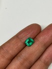 1 15 Cts Natural Zambia Emerald Asscher Cut 6x6 Mm Loose Gemstone For Jewelry