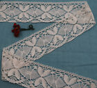 French Antique Bobbin Lace Trim Cotton Dentelle Du Puy En Velay Ribbon Vintage