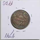 1835 1 2c Classic Head Half Cent With Au Detail Cleaned  Bent  4741