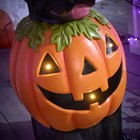  new  2 5 Ft  Halloween Classics Led Labrador In Pumpkin Costume Home Depot 