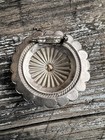 Silver Concho Brooch Pin Wild Rag Western Cowboy Unmarked Western