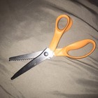 Fiskars Pinking Shears Scissors Orange Handle Zig Zag Cut Crafts Fabrics Usa