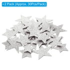 60pcs Foam Stickers Adhesive Glitters Foam Shape Sticker Star