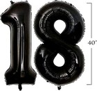 Giant 40  Inch Black Number Foil Balloons 0 1 2 3 4 5 6 7 8 9 Birthday Party Big