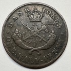 1854 Bank Of Upper Canada 1 2 Penny - Coin  c-013
