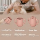 100  Silicone Baby Training Cup  Shatterproof Toddler Sippy Cups With Straw     