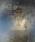 Vintage International Silver Co Pierced Pedestal Candy Dish  Silverplate 2236