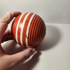 Vintage Forster Replacement Ball Orange Red 3 Stripe Ribbed Croquet Game