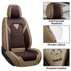 Car Seat Covers Fit For Toyota Venza 2009-2024 Waterproof Premium Leather Seat