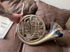 Holton H179 Farkas Series Fixed Bell Double Horn - Silver And Mouth Pieces