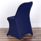 10 Navy Blue Stretchable Spandex Chair Covers Event Banquet Party Decorations
