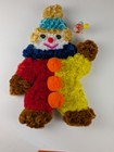 Vintage - Handmade Arts And Craft Pipe Cleaner Clown With Balloons Wall Art - Wc