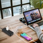 12in1 Us Surge Protector Power Strip 8ac Outlets 3usb Ports Usb-c Port 4ft Cable
