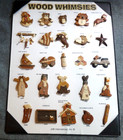 Vintage Salesman Sample Card Jhb International 2004 24 Wood Whimsies Buttons
