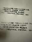 Travelers Insurance Co Railroad Claim Dept Rubber Stamp Pullman Railroad Vintage