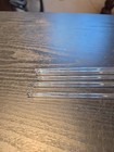 Lot Of 5 Vintage Clear Glass Swizzle Sticks Cocktail Drink Stirrers Barware 5 75