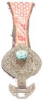Antique Tibetan Chatelaine Belt Hanger Sword Hanger Turquoise Tibet Nepal Old