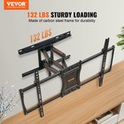 Vevor Full Motion Tv Mount Fits For Most 37-75 Inch Lcd Led Arm Swivel Bracket