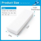 1-6  Thick High Density Seat Upholstery Foam Cushion Replacement Sheet 24  X 72 