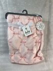 Baby Starters Pink Ribbon Baby Blanket Security Lovey Plush Bow Girls Nunu New