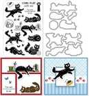 Cat Stamps And Dies For Card Making Cat Clear Stamp And Die Set Metal Cutting   