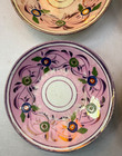  4  Staffordshire Pink Luster Porceline Fish Pattern Saucers C  1820-1840
