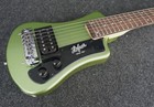 Hofner Contempory Hct-sh-gr Shorty Travel Electric Guitar Green   Gig Bag