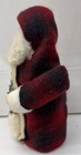 Handmade Primitive Folk Art Santa Claus Doll -signed By Lynne 8 5  Buffalo Plaid