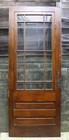 35 5 x90 Antique Vintage Old Wood Wooden Storm Screen Exterior Door Window Glass